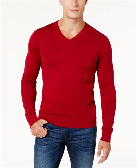 michael kors men's classic v neck sweater